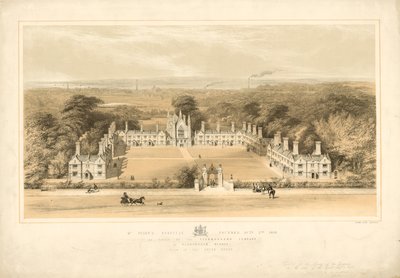 Hospital St Peters fundado em 2 de outubro de 1618, reconstruído pela Peixaria Company em Wandsworth, Surrey de English School