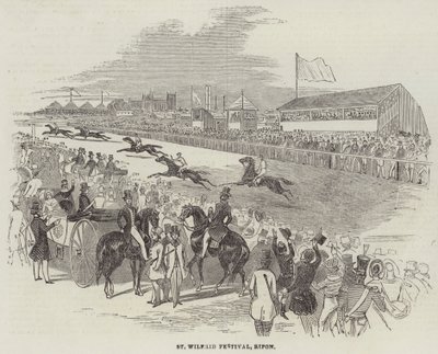 Festival de São Wilfrid, Ripon (gravura) de English School
