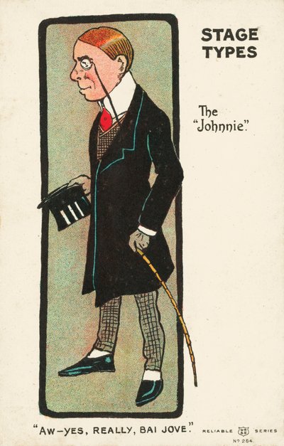 Tipos de palco: o "Johnnie" (cor litho) de English School