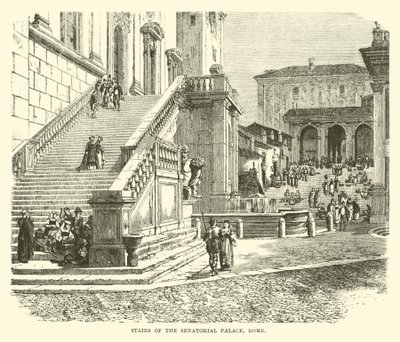 Escadas do Palácio Senatorial, Roma de English School