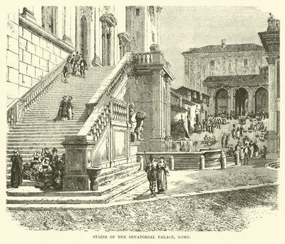 Escadas do Palácio Senatorial, Roma de English School
