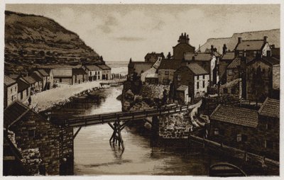Staithes (litho) de English School