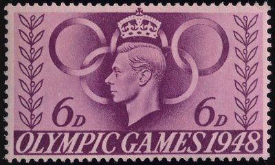 Carimbo a comemorar os Jogos Olímpicos de Londres de 1948 de English School