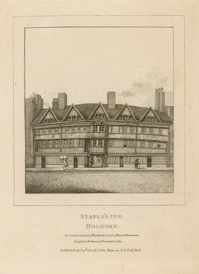 Staples Inn em Holborn de English School