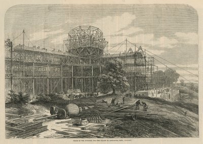 Estado do edifício para o palácio em Alexandra Park de English School