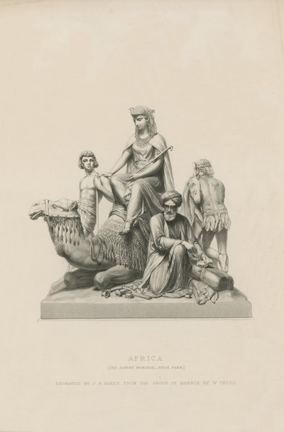 Estátua representando a África, que adorna o Albert Memorial de English School
