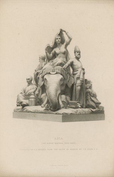 Estátua retratando a Ásia que adorna o Albert Memorial de English School