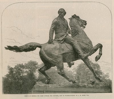 Estátua do General Sir James Outram, para Calcutá, agora em Waterloo Place de English School