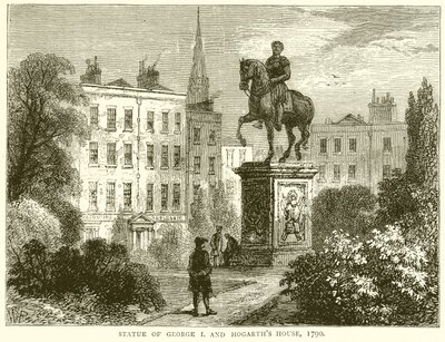Estátua de George I. e Hogarths House de English School