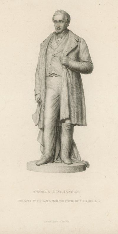 Estátua de George Stephenson de English School