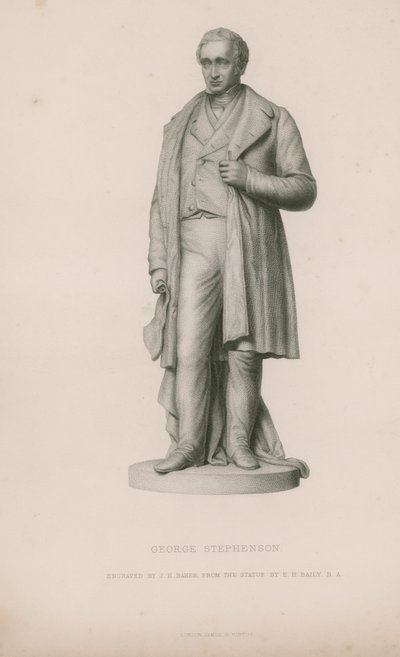Estátua de George Stephenson de English School