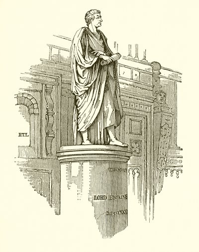 Estátua do senhor Erskine em Lincolns Inn Hall de English School