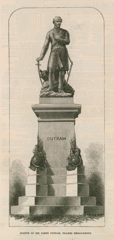 Estátua, senhor, james, outram de English School