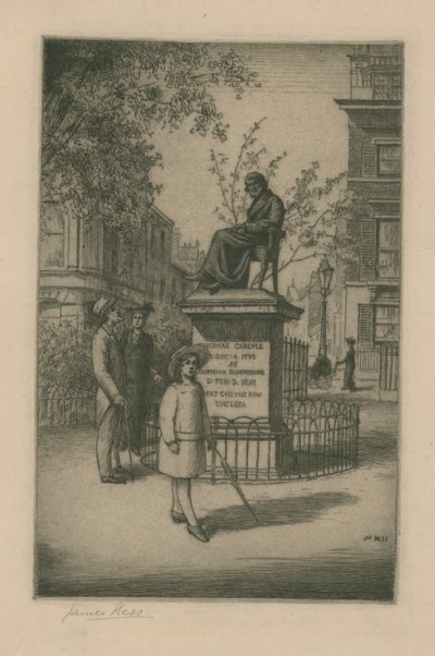 Estátua de thomas carlyle de English School