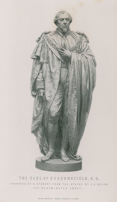 Estátua do conde de beaconsfield de English School