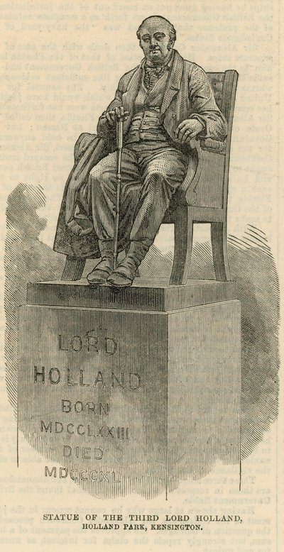 Estátua, de, a, terceiro, senhor, holanda, em, holanda, parque, kensington de English School