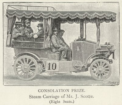 Transporte a vapor do Sr. J Scotte de English School