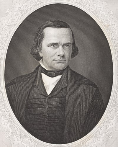 Stephen Arnold Douglas, da &39;Galeria de Retratos Históricos&39;, publicado em 1880 de English School