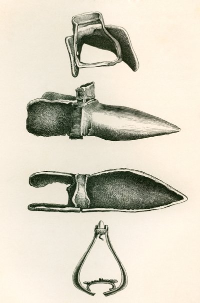 Estribos e Sollerets, do Exército Britânico: As suas Origens, Progresso e Equipamento, publicado em 1868. de English School