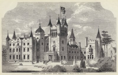 Stormont Castle, County Down, Irlanda (gravura) de English School