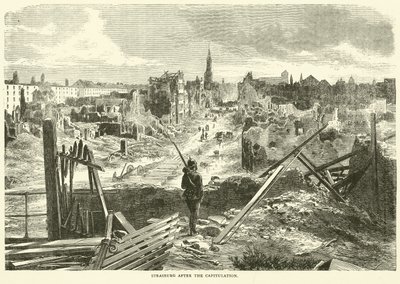 Estrasburgo após a capitulação, setembro de 1870 de English School