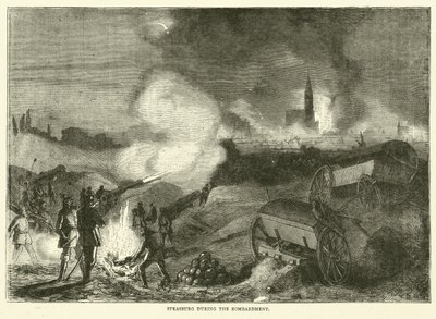 Strasburg durante o bombardeio de setembro de 1870 de English School
