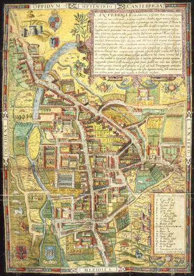 Mapa das ruas de Cambridge de English School