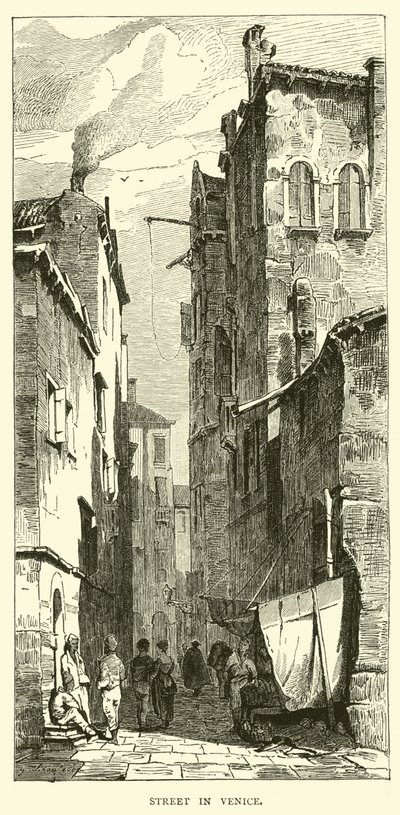 Rua, em, veneza de English School