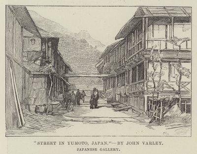 Rua em Yumoto, Japão (gravura) de English School