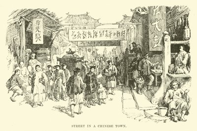 Rua em uma cidade chinesa de English School
