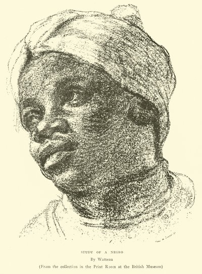 Estudo de um negro (gravura) de English School