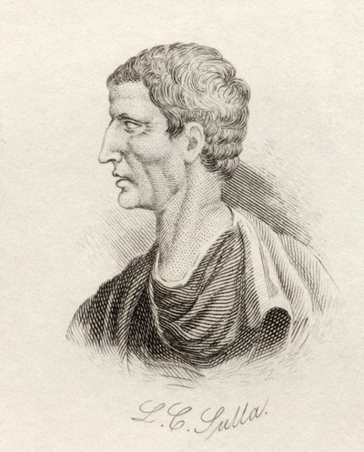 Sulla, do &39;Crabb&39;s Historical Dictionary&39;, publicado em 1825 de English School