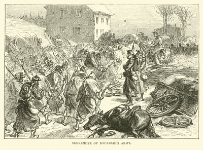 Rendição do Exército Bourbakis, janeiro de 1871 de English School