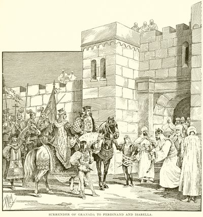 Rendição de Granada a Fredinand e Isabella de English School
