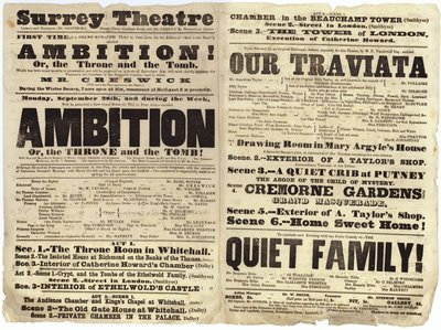 Playbill do Teatro Surrey de English School