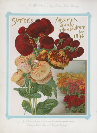 Suttons Amateurs Guide in Horticulture para 1894 de English School