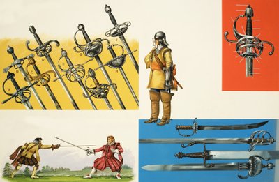 Montagem de espadas de English School