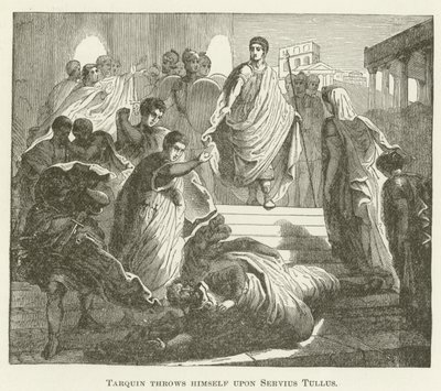 Tarquin se lança sobre Servius Tullus de English School