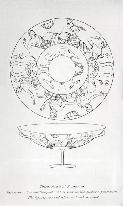 Tazza encontrado em Tarquinia de English School