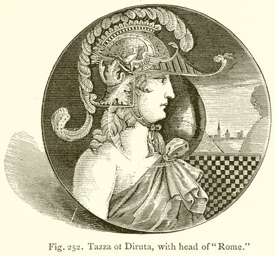 Tazza de Diruta, com a cabeça de Roma de English School