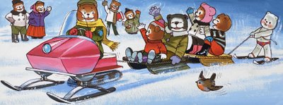 Peluches com snowmobile de English School