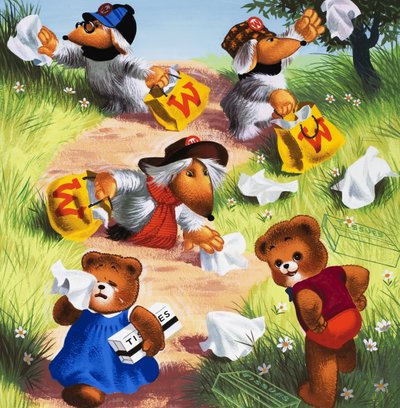 Ursinho de pelúcia (com objetos escondidos) de English School