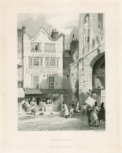 Temple Bar, em Londres. Antiga loja a granel de English School