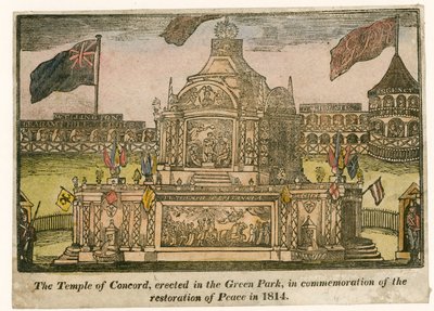 Templo da Concórdia, erigido para a paz de 1814 de English School