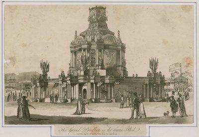 Templo da Concórdia erigido para a paz de 1814 de English School