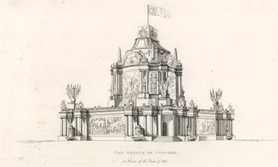 Templo da Concórdia para celebrar a paz de 1814 de English School
