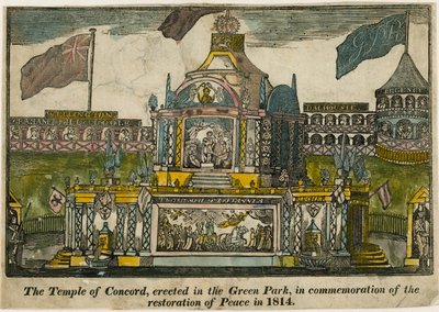 Templo da Concórdia para celebrar a paz de 1814 de English School