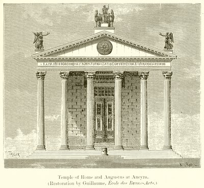 Templo de Roma e Augusto em Ancyra de English School