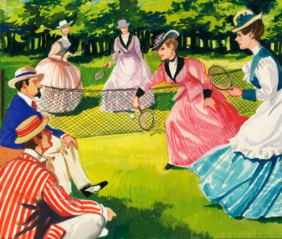 O tênis sempre foi popular entre as mulheres de English School