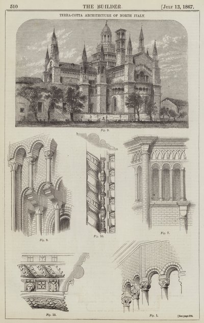 Terra-Cotta Architecture of North Italy (gravura) de English School
